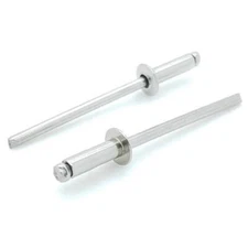 304 Stainless Steel Blind Rivets (#4-2) 1/8" Diameter x 1/8" Grip, 100 Qty (BCP1