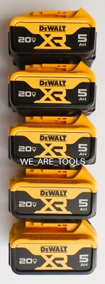 #ad 5 Dewalt 20V DCB205 5.0 AH Batteries For Drill Saw Grinder 20 Volt $244.97