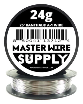 MWS - Kanthal A1 - 25 ft - 24 Gauge - Round Wire