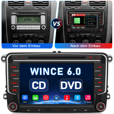 DAB+ Autoradio NAVI CD Bluetooth für VW Golf 5 6 PLUS Touran Passat B6/B7 Tiguan
