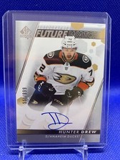 2022-23 Sp Authentic Future Watch Auto /999 Hunter Drew #139