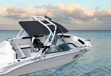 Reborn Launch Wakeboard Tower White Coated Plus Pro Tower Bimini Package