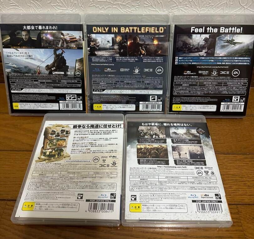 Battlefield 3 4 & Hardline & Bad Company 1 2 set PS3 Japanese ver Tested - Picture 2 of 4