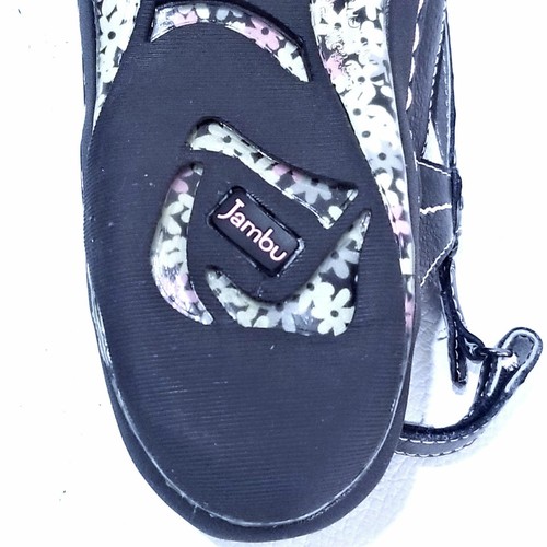 JAMBU WOMENS SANDALS 10 STINGRAY BLACK WOVEN LEATHER - Picture 6 of 7
