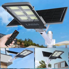 Commercial 9900000000LM 9800W LED Solar Street Light Dusk to Dawn Road Lamp+Pole