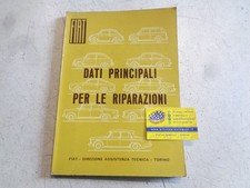 CATALOGO - MANUALE RIPARAZIONI FIAT 500 - 600 - 850 - 1100 - 1300 - 1500 - ECC.