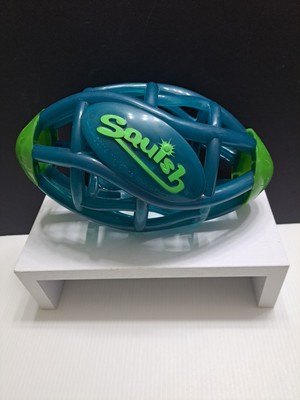 2014 Magic Time Squish Football  Blue & Green Rubber Football Toy