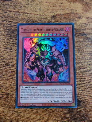 Yu-Gi-Oh! Thestalos Der Schattenfeuer-Monarch DUNE-DE023 Super Rare 1.Auflage NM