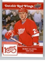 Borje Salming 2025-26 Upper Deck Red Wings Centennial #78 Detroit NHL ID:153329