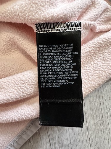 The North Face Girls Glacier 1/4 Snap Pullover FLEECE Pink Gray Medium 10/12 - Picture 9 of 12