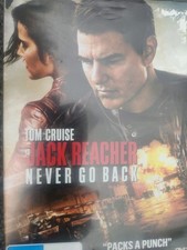 Jack Reacher-Never Go Back (DVD, 2016) Pal, Region 4, Disc in VGC !
