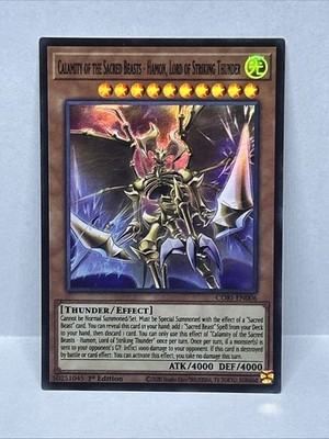 Calamity of the Sacred Beasts - Hamon, Lord of Striking Thunder CORI-EN006 Chaos
