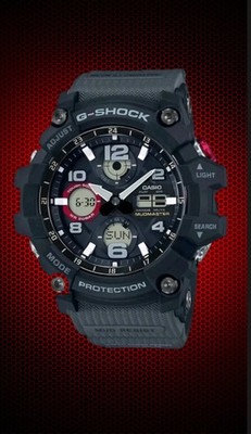 Casio G-shock GSG-100-1A8DR Master of G Series MUDMASTER Solar Gray Band.