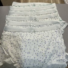 Vintage Floral Full Brief Panties 6-Pack NIP Size 12 XL 100 Cotton