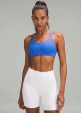 Lululemon Like a Cloud Ribbed Bra Light Support B/C Cup Pipe Dream Blue Size 4/6