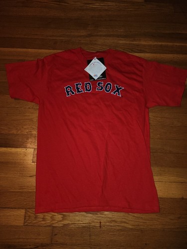 Boston Red Sox David Ortiz 34 Big Papi MLB Baseball Majestic Red T-Shirt Herren L » - Bild 1 von 3