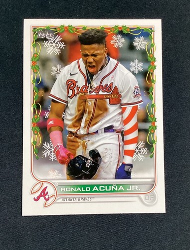 Ronald Acuna Jr. [SP Variation] #HW88 2022 Topps Holiday card