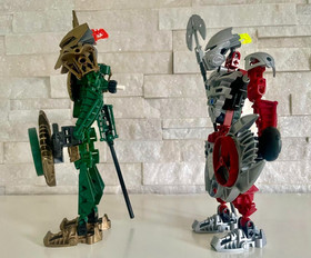Bionicle Toa Hagah Warriors:  Iruini 8762 & Norik 8763