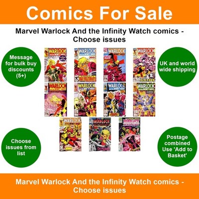 Marvel Warlock And the Infinity Watch comics - Choose issues