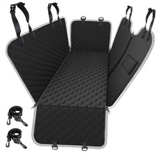 Dog Car Seat Cover for Back Seat, 2026 Upgraded Standard 54" W x 55" L Black