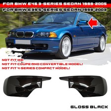 Spiegelkappen Gehäuse Glanz Schwarz Links Rechts Für BMW 3er E46 5er E39 Limo