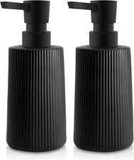 2 Pack Glass Small Soap Dispenser Bathroom  Kitchen 250ml/8.5oz Dish Soap