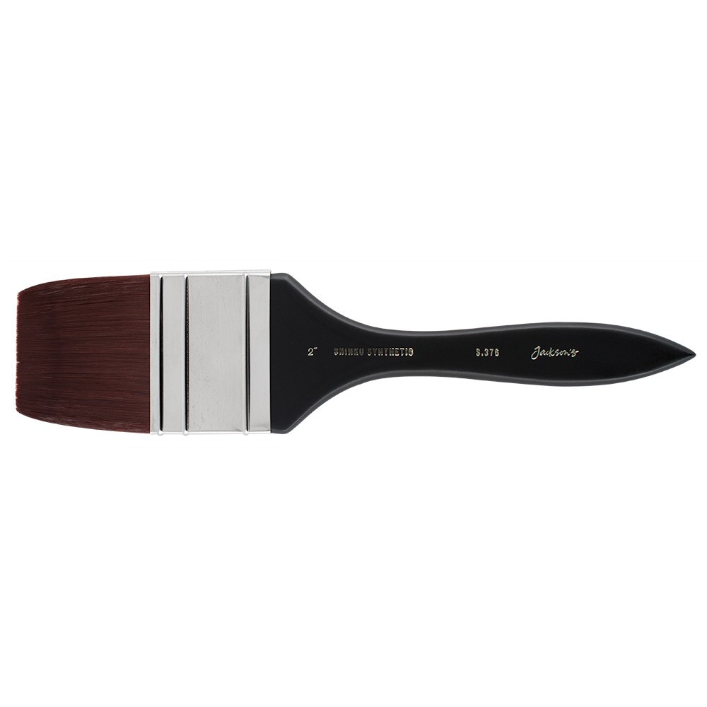 Jackson's : Shinku : Red Synthetic Bristle Hair Brush : Mottler : 2in