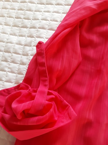 NWT Signature Studio Size Medium Hot Pink Sheer Top - Picture 9 of 15
