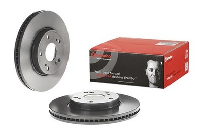 2x Bremsscheibe PRIME LINE - UV Coated BREMBO 09.C312.21 für HONDA CIVIC iVTEC