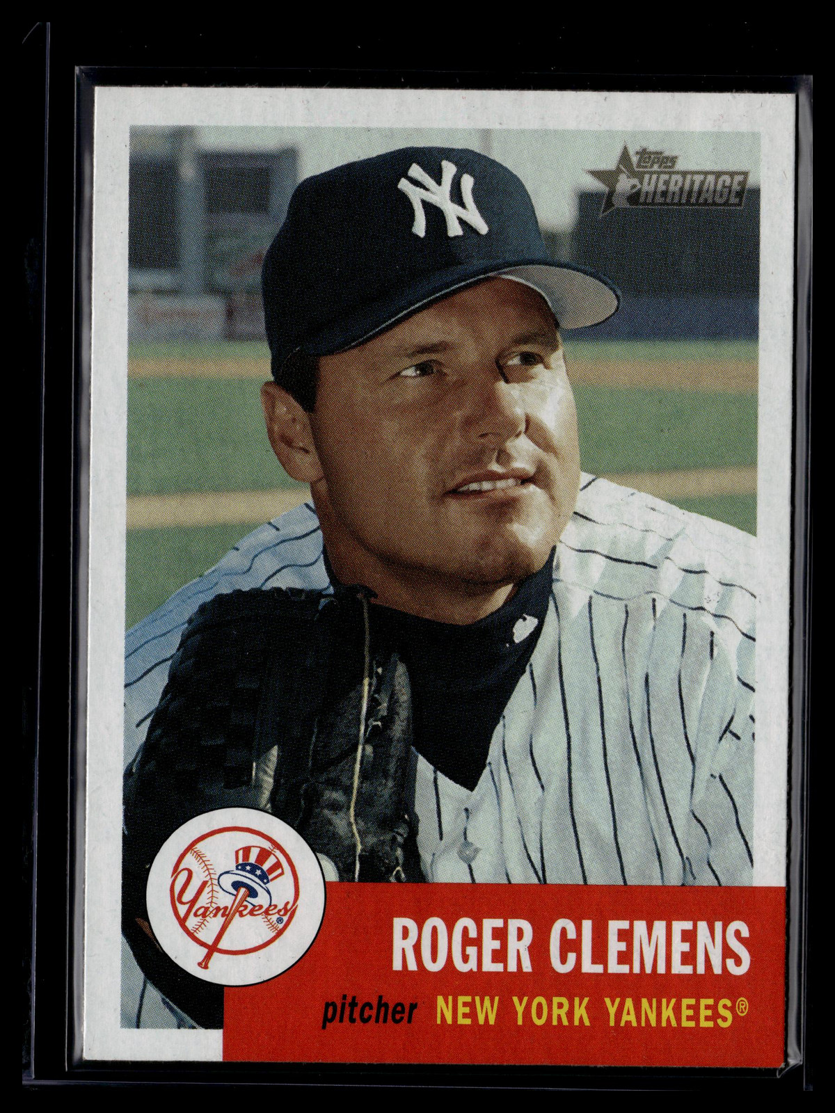 2002 Topps Heritage #6 Roger Clemens HOF Yankees
