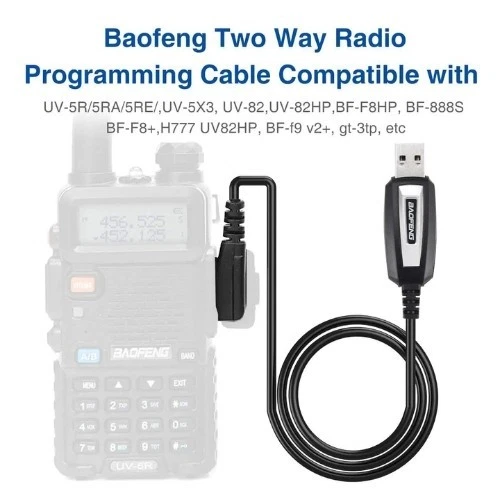Baofeng USB Programming Cable for UV-K5 UV-5R UV-82 UV-10R 888S Two-Way Radio - Image 2 of 4