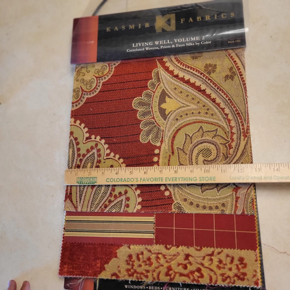 Fabric Sample Book Kasmir Fabric Prints Woven Solid Color Kasmir Fabric Quilting - Image 4 of 4