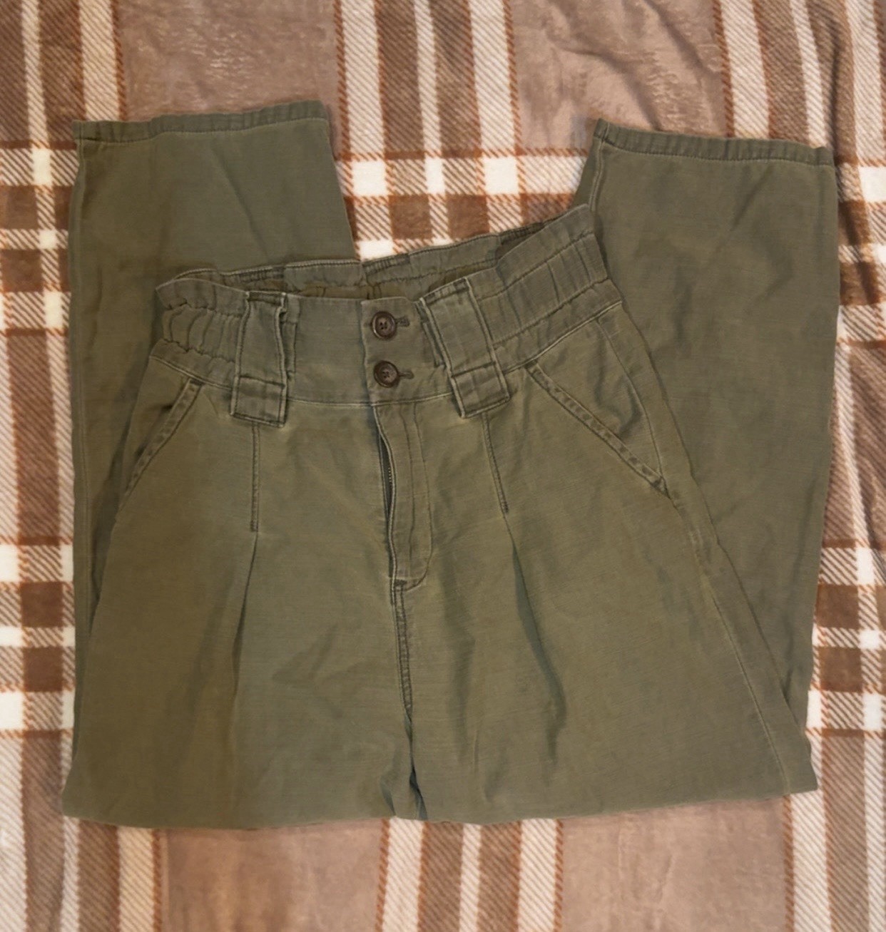 Free People Women's Casual Pants Green Size 6