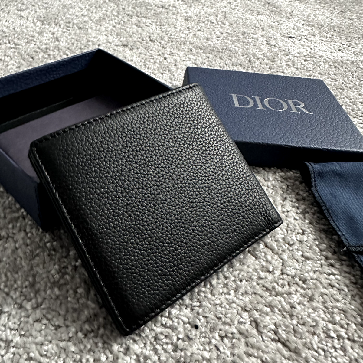 Dior Saddle Bifold Black Wallet | eBay