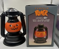 RUSS Vintage Jack-O-Lantern Pumpkin Power Halloween Lantern Batt. Operated WORKS