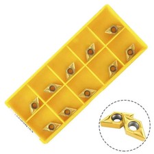Brand New DCMT070204 Insert CNC Turning Insert 10Pcs Carbide DCMT070204