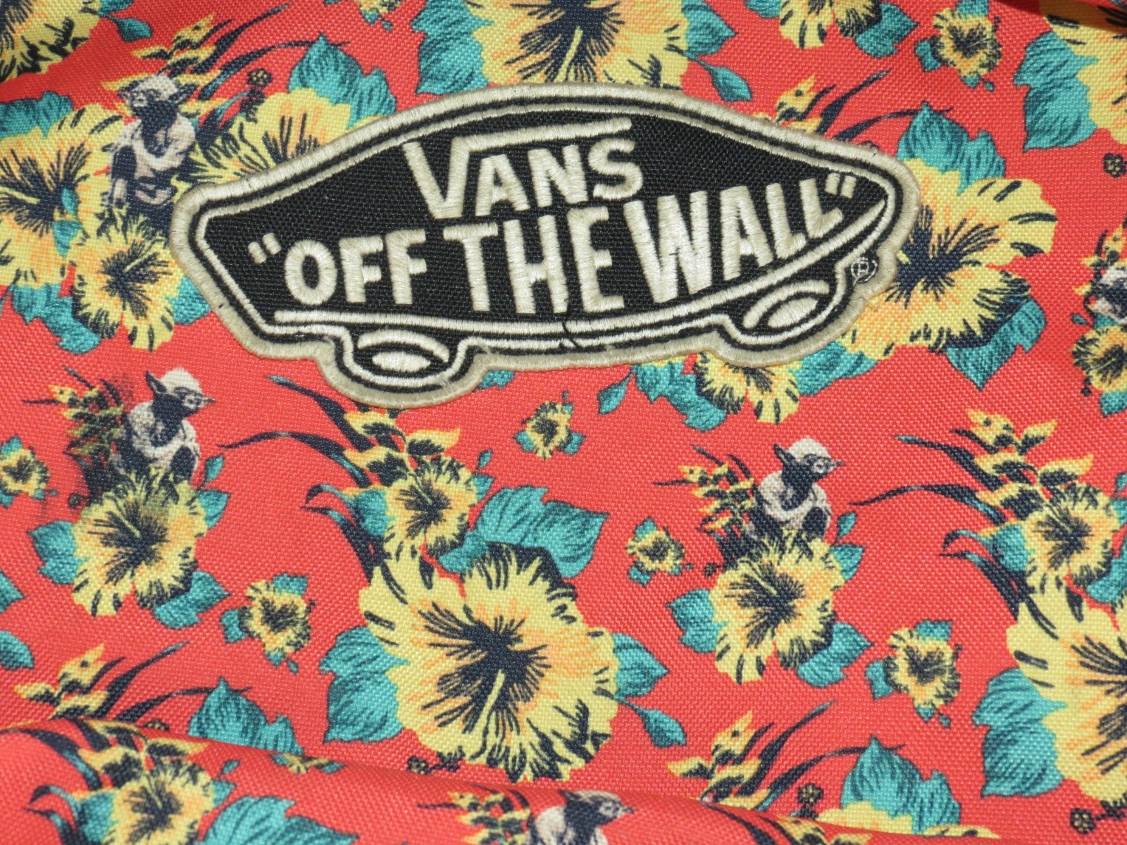 Vans Off The Wall Star Wars Aloha Yoda Backpack Limited Edition Bag Rare  FLAW image 2