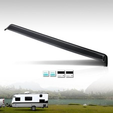 RainBlade RV Window Deflector and Sun Visor Fits 44-49 inch Wide Window Smoke
