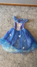 Disney Cinderella Princess Girls Blue Dress Fancy Dress Costume Size 3-4 Years