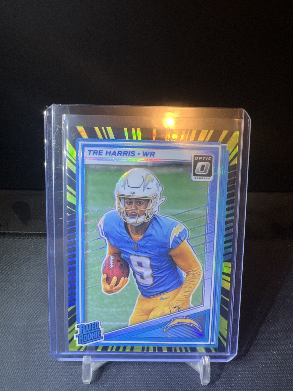 2025 Panini Donruss Optic Tre Harris #229 Rated Rookie Electricity /75