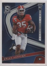 2020 Panini Chronicles Draft Picks Spectra Blue Prizm Brian Herrien #21 07rd