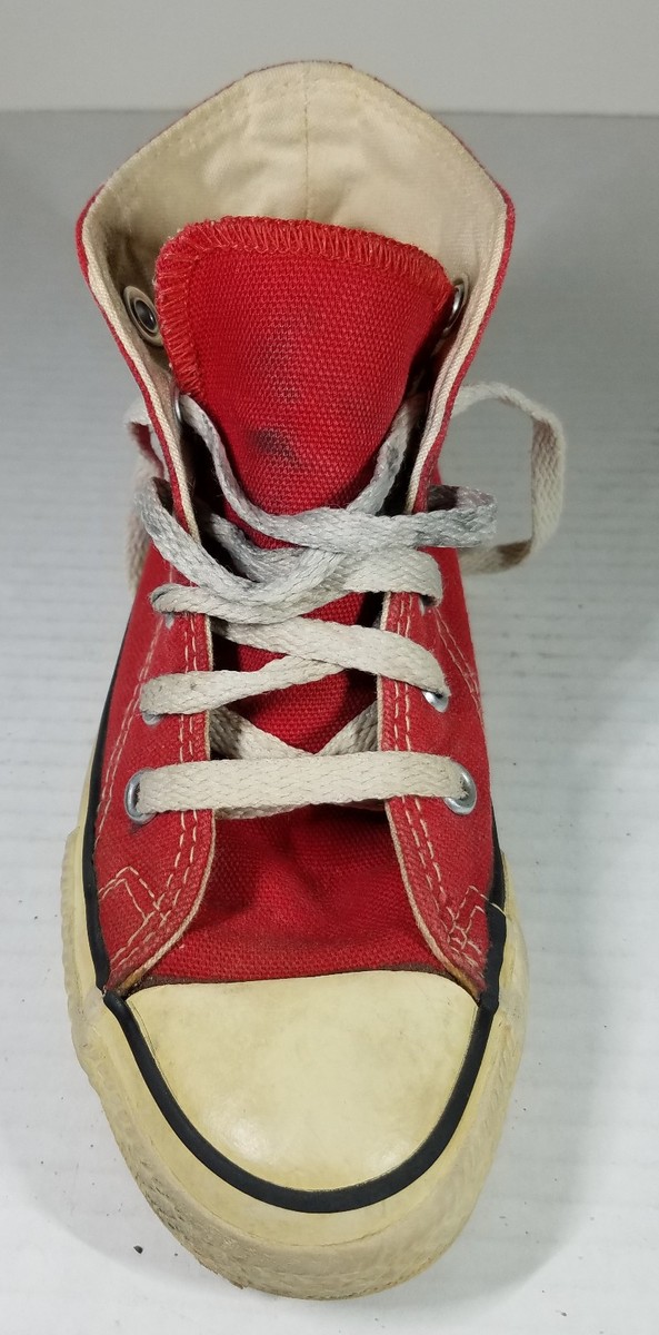 Vintage 90's Converse All Star High Top Chuck Taylor Red Kids