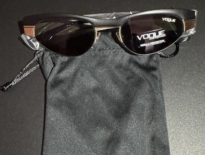 Vogue Eyewear Gigi Hadid Oval Sunglasses Black Metal Frame 100% UV Protection