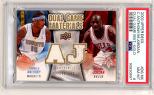 2009 Upper Deck Dual Game Materials #DG-NK Carmelo Anthony Michael Jordan /149