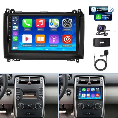 4G+64G Autoradio Für Mercedes Benz W245 W169 A B Klasse Android 14 GPS DAB+Kam