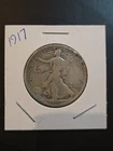 1917-P Walking Liberty Half Dollar 90% Silver