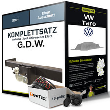 Für VW Taro Anhängerkupplung starr +eSatz 13pol universell 03.1989-08.1997 NEU