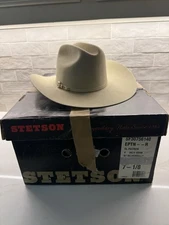 Stetson 30x El Patron Silverbelly 7 1/8 Felt Cowboy Hat ! New W/ Box