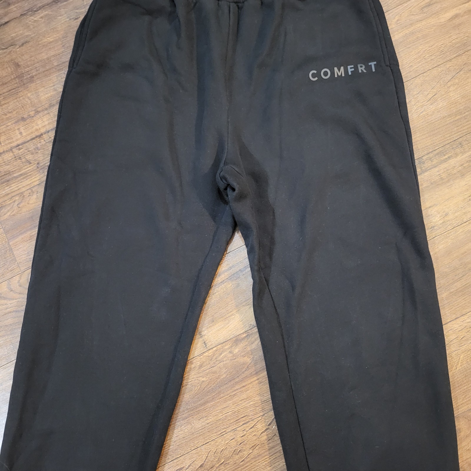 Comfrt Unisex MInimalist Sweatpants Joggers Black Obsidian XL Comfort Heavy