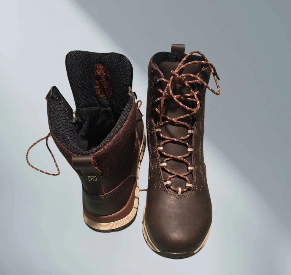 Sapato Red Wings 5154 Worx Feminino Lítio 6" Biqueira de Aço Tamanho 8.5 EUA - Imagem 2 de 4